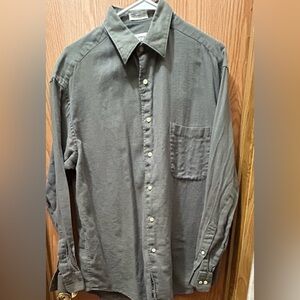 Claiborne Gray Herringbone Shirt